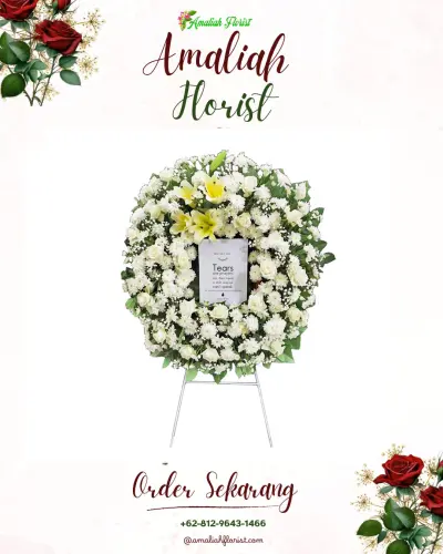 Krans Bunga Duka Cita di Kairagi Dua